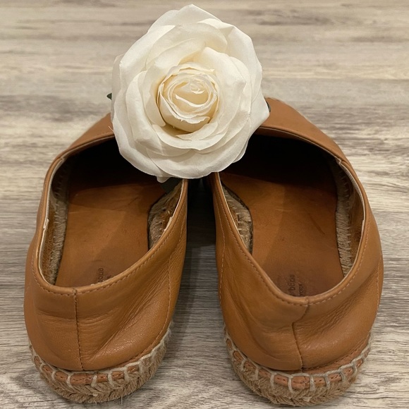 Rag & Bone Espadrille Loafers Flats in Cognac Tan Leather Size 9.5 Retails $375 - Picture 6 of 12